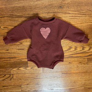 Heart Sweater Romper
